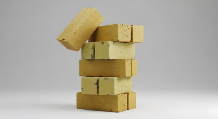 Stacked Bricks Texture, Pattern, and Materiality in Construction and Design