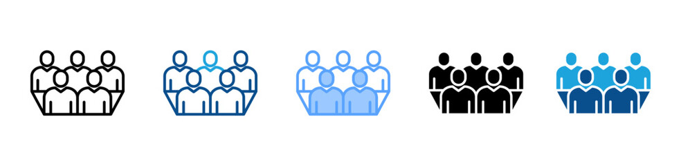 Audience icon sheet multiple style collection
