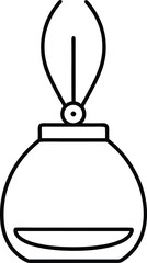 Smart Perfume Diffuser Line Art Transparent Background