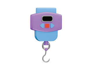 fishing scale icon 3d illustration render