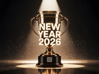 Celebrate The Grand Victory And Achieve Your Goals In The Upcoming Year 2026 With This Award Trophy Representing Success And Recognition
