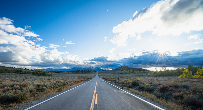 Lovely highway over Monitor Pass