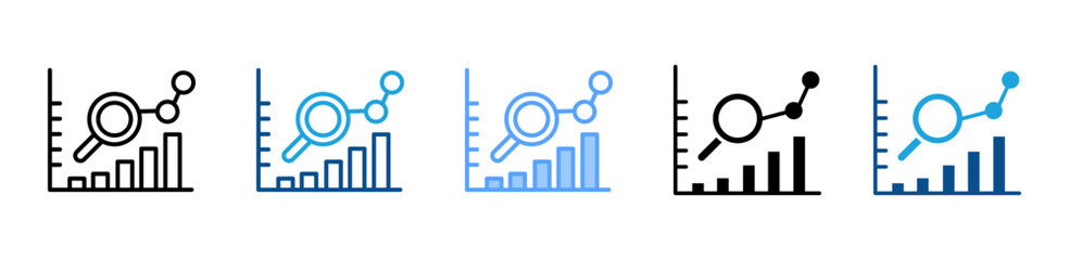 Research Data icon sheet multiple style collection