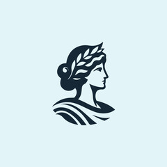 Athena Greek Lady Logo