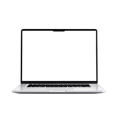 Sleek modern laptop mockup with blank screen offers versatile display for web design showcase and digital presentation projects for creative professionals