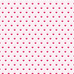 Romantic Heart Pattern Abstract Background