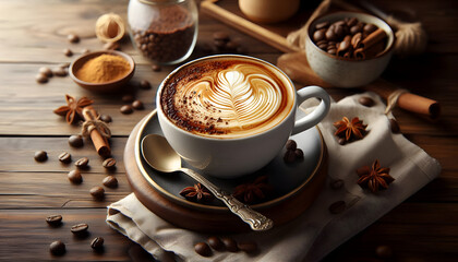 찻잔 속 카페라떼