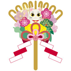 熊手飾り招き猫