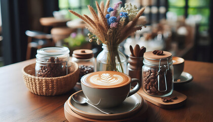 찻잔 속 카페라떼