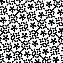  Seamless texture for fashion, textile design,  on wall paper, wrapping paper, fabrics and home decor. Simple repeat pattern. White background with black pattern.