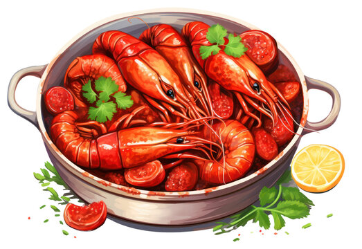 PNG Crawfish seafood lobster invertebrate.