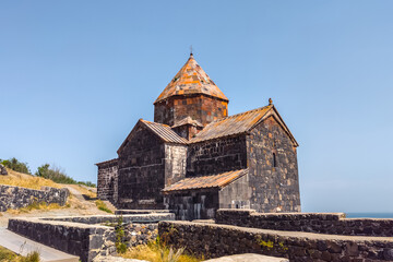 Ancient Sevanavank Monastery in Armenia. Founded in the 9th century