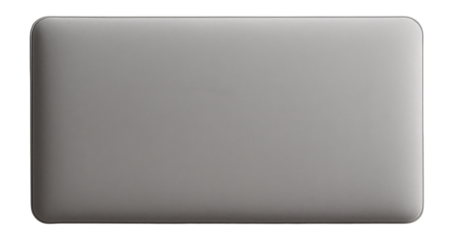 A wall-mounted headboard with a sleek, floating design ideal for minimalist spaces.