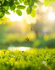 Obraz premium Spring nature background, ecology and healthy environment concept