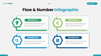 Flow and Number Infographic