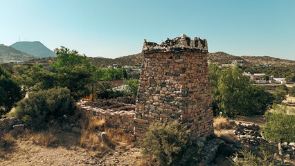 Al Taif , Saudi Arabia - Jun 10 2025 - Al Baha and Abha Culture - Aseer region old stone castle