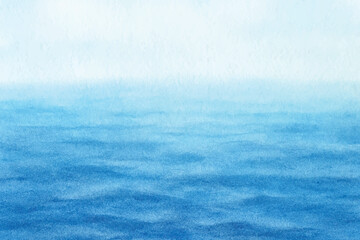 watercolor bright blue sea background