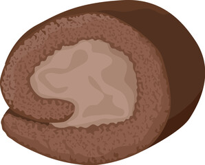 ロールケーキ　単品　チョコ
