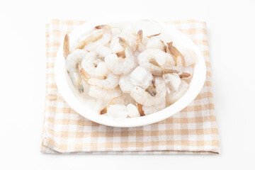 Peeled shrimp is the meat of shrimp with the shell removed.
