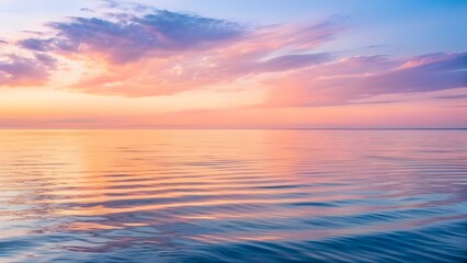 Obraz premium Serene Winter Mountain Morning – Soft Golden Light Kisses Snowy Peaks Beneath Pastel Sunrise Sky, Gentle Mist Rising Over Frozen Lake, Peaceful Nature Landscape Tranquility