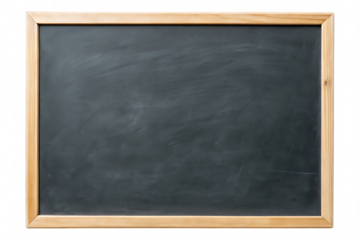 blank blackboard isolated on white background ,PNG. AI Generated