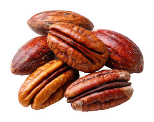 Harvesting pecans delicious nuts from southern farms nature's bounty isolated on transparent background
