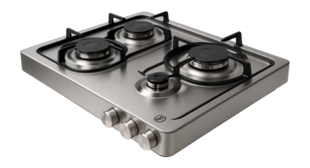 Tabletop gas stove featuring a safety valve for added family peace of mind.