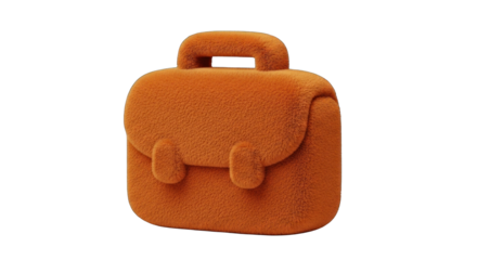 Orange Clay Briefcase: Business and Professionalism in Miniature.
