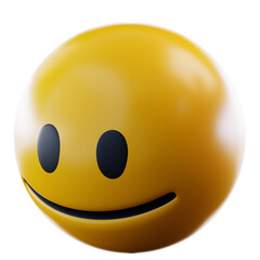 3D Illustration Smile Emoji
