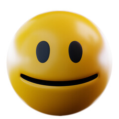 3D Illustration Smile Emoji