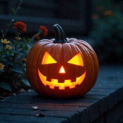 Obraz premium halloween jack o lantern pumpkin