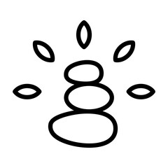 Zen Icon - Black Outline