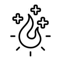 Holistic Healing Icon - Black Outline