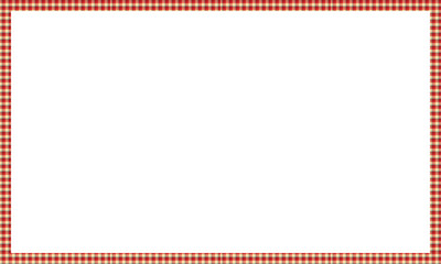 Christmas border frame, Christmas rectangle plaid pattern frame