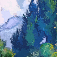 Fototapeta premium Various oil paintings, flowers, chrysanthemums, cats, dogs, moonlight scenery, butterfly scenery