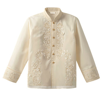 Shop filipino barong tagalog formal attire embroidered long sleeve shirt on transparent background