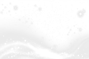 Soft white abstract background with sparkling stars and gentle waves, ideal for creating dreamy overlays and enhancing visual storytelling in various design projects