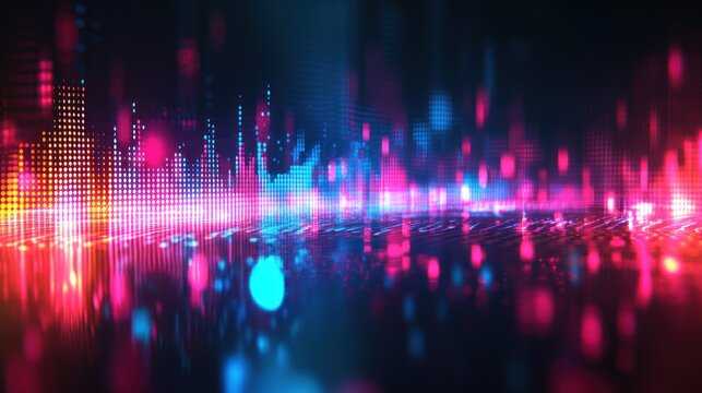 Abstract colorful horizontal design