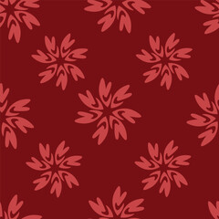 Seamless pattern with floral motifs. Vector illustration.	
