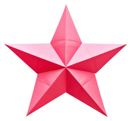 Obraz premium PNG Origami paper star white background celebration simplicity.