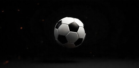 A dynamic close up of a soccer ball mid flight, showcasing its speed and trajectory during a crucial match. A close up, dynamic shot of a soccer ball captured mid flight with motion blur, conveying