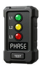 Fototapeta premium Durable phase indicator designed for industrial power distribution environments.