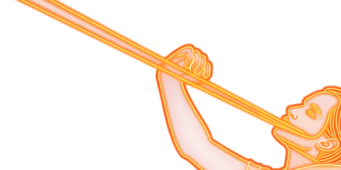 transparent yellow neon speed line isolated on white background png, ai generated