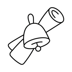 Alarm bell for time management and school routine Icon
