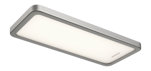 Dimmable LED panel light for under cabinets, perfect for showcasing collectibles.