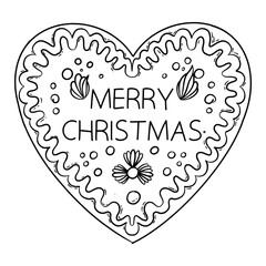 Christmas LineArt Gingerbread