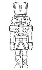 Christmas LineArt Nutcracker