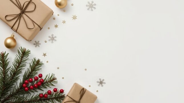 Elegant Holiday Decoration Scene