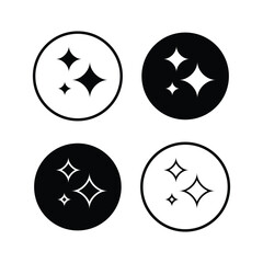 AI generate sparkle icon. Artificial intelligence magic and smart effect symbol