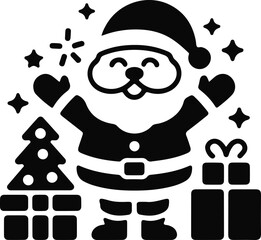 Stylish Merry Christmas T-Shirt Artwork